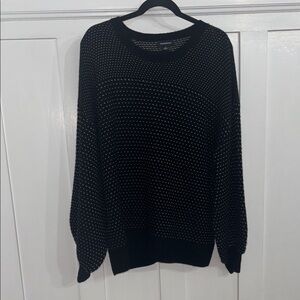 Summersalt Black and White Crew Neck Sweater